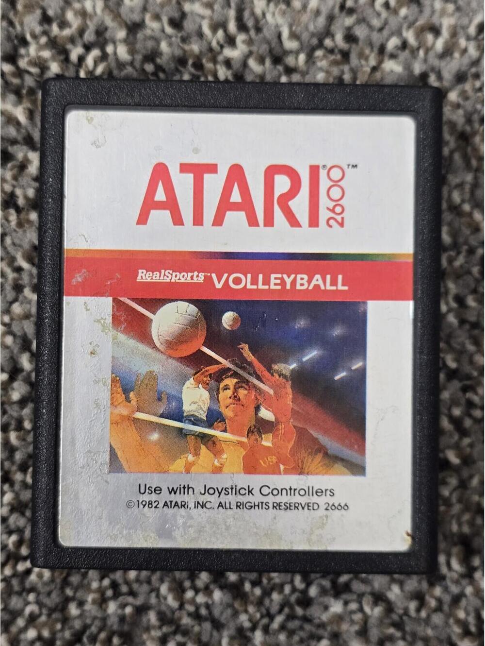 Atari 2600 RealSports Volleyball Game Cartridge
